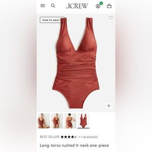 J.Crew LONG TORSO swimsuit